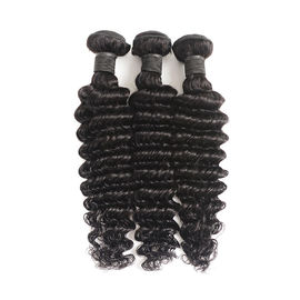 Deep Wave 1B 100% Brazilian Human Virgin Hair Bundles For Black Lady