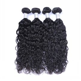 Unprocessed Full Cuticle Peruvian Human Hair Weave Natural Color 1B