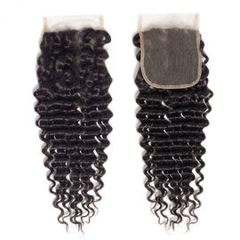 Peruvian Deep Wave Virgin Human Hair Bundles 4 X 4 Lace Closure