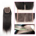 Straight Natural Color 100 Virgin Brazilian Human Hair Bundles With Closure 4 X 4