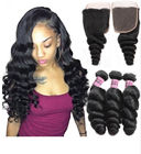 Double Weft Peruvian Loose Wave Weave Extensions 1B Silky And Soft