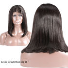 10 Inch Glueless Straight Full Lace Human Hair Wigs With Baby Hair Short
