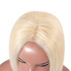 18'' 100% Brazilian Unprocessed Human Hair Straight Bob Wig 613 Blonde Color