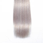 1B / Silver Grey Ombre Straight Malaysian Hair Extensions No Shedding