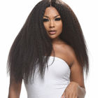 Yaki Straight 100% Virgin Human Hair Extensions 3 Bundles With Lace Closure