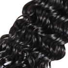 Water Wave Indian Weft Hair Extensions / Human Hair Weave For Black Women