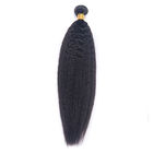 Smooth 8 Inch Peruvian Kinky Straight Hair Weave For Black Women