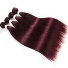 13X4 Lace Frontal 100% Brazilian Virgin Hair / 99J Color Silky Straight Human Hair Weave