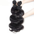 Double Weft Virgin Cambodian Hair Extensions Body Wave Bundles 3 With Closure