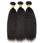 3 Bundles Peruvian Human Hair Weave Kinky Straight Hair Customized Length