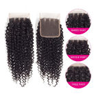 Double Weft Kinky Curly Cambodian Virgin Hair / 100 Remy Human Hair Extensions