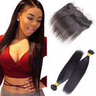 22'' Cambodian Virgin Hair Straight Bundles With Front No Shedding