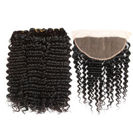 100% Virgin Malaysian Deep Curly Hair Extensions Natural Color No Chemical