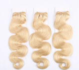 613 Blonde Color 100% Virgin Cambodian Wavy Hair Extensions Full And Thick Ends