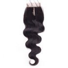 No Shedding Peruvian Virgin Hair 4 X 4 Lace Closure Hair Extensions Body Wave For Ladys
