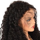 180% Density Kinky Curly Front Lace Human Hair Wigs With Baby Hair 120g-300g