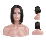 Short Black Human Hair Lace Front Bob Wigs Straight 10 Iches - 18 Inches