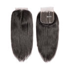 4X4 5x5 6x6 Straight Cambodian Virgin Hair Lace Closure Natural Color