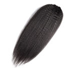 Double Weft Kinky Straight Indian Weft Hair Extensions Bouncy And Soft