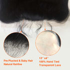 13 X 4 Transparent Lace 100% Brazilian Virgin Hair Extensions For Young Girl