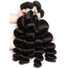 30'' Peruvian Loose Wave Virgin Hair Weave Pre Plucked Front With Bundles