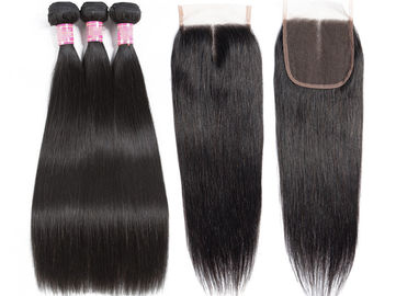 8A Grade 100 Unprocessed Malaysian Straight Hair Bundles For Ladys