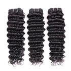 Comfortable Cambodian Virgin Hair Deep Curly Double Wefting 100 Grams / Piece
