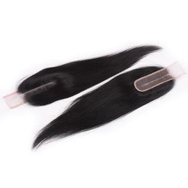 8 Inch Real Indian Human Hair Weave For Beauty / Kim K Closure Hair Extensions