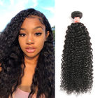 Full And Soft 100% Brazilian Virgin Hair / Deep Curly Bundles With Lace Frontal