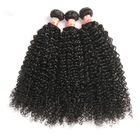 Full And Soft 100% Brazilian Virgin Hair / Deep Curly Bundles With Lace Frontal