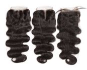 Natural Baby Hair 4X4 Lace Top Closure Hair Extensions 18 Inch OEM
