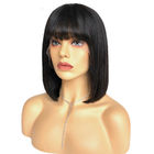 Short Straight Human Hair Full Lace Bob Wigs With Baby Hair 12 Inch