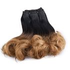 Ombre Egg Curly Fumi Virgin Hair / Super Double Drawn Hair Extensions