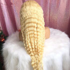 Deep Wave 100% Peruvian Ombre Human Hair Extensions 613# Blonde Color For Lady