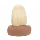 613 Blond Color Brazilian Virgin Human Hair / Long Colored Bob Wigs