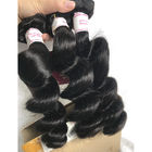 Double Weft 100% Virgin Human Hair Extensions Loose Wave Hair Bundle