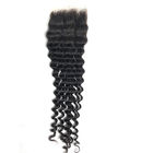 Natural 100% Brazilian Virgin Deep Wave Hair Bundles With 4x4 Lace Closure