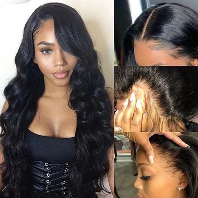 250g Body Wave HD 5x5 Lace Closure Human Hair Wigs