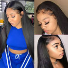 Restyled Straight 22&quot; Full Lace Human Hair Wigs  No Tangle