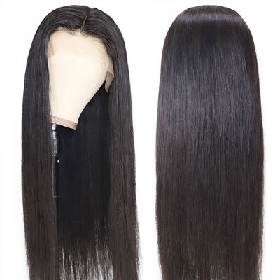 250% Density 13x6 HD Lace Frontal Wig Bone Straight Human Hair For Black Women