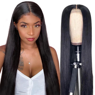 250% Density 13x6 HD Lace Frontal Wig Bone Straight Human Hair For Black Women