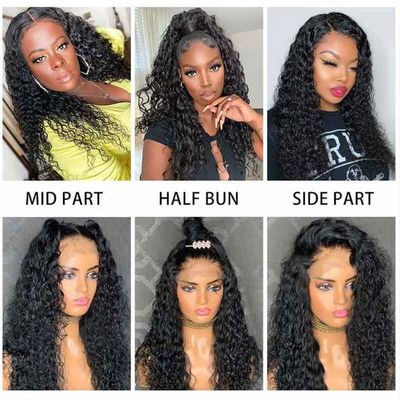 Unprocessed Brazilian Human Hair Full Lace Wig OEM Vendors Water Wave