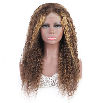 Unprocessed Deep Wave Lace Front Wig Glueless Human Hair