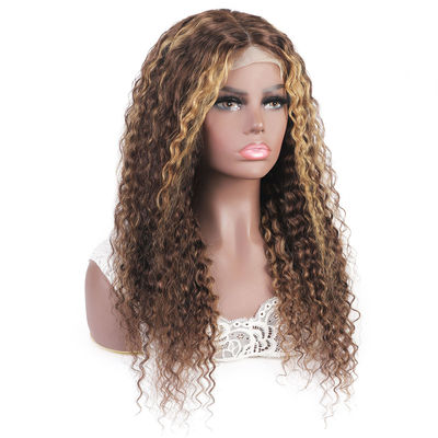 Unprocessed Deep Wave Lace Front Wig Glueless Human Hair