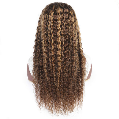 Unprocessed Deep Wave Lace Front Wig Glueless Human Hair