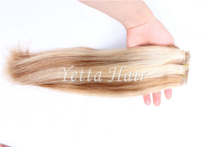 20 Inch White Blonde Russian Remy Hair Extensions No Permed No Matting