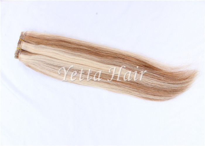 Smooth Mixed Color 100% Brazilian Virgin Hair Extensions Can Be Dye Permed