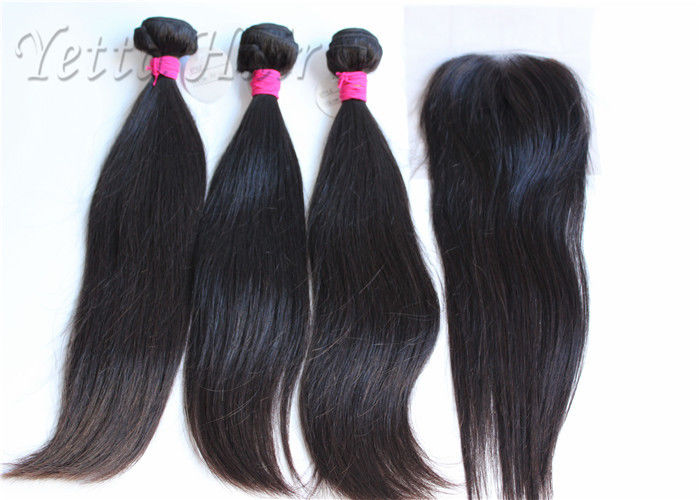 18 Inches 8A Brazilian Human Hair Extensions / Smooth Real Virgin Hair weaving