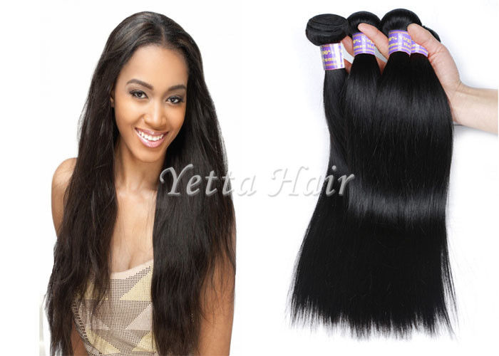 12'' - 30''  Smooth Soft Peruvian Human Hair Weave Silky Straight For Ladies