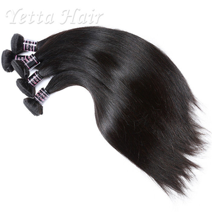 Dyeable Double Wefted Real Indian Human Hair Weave Luster And Silky